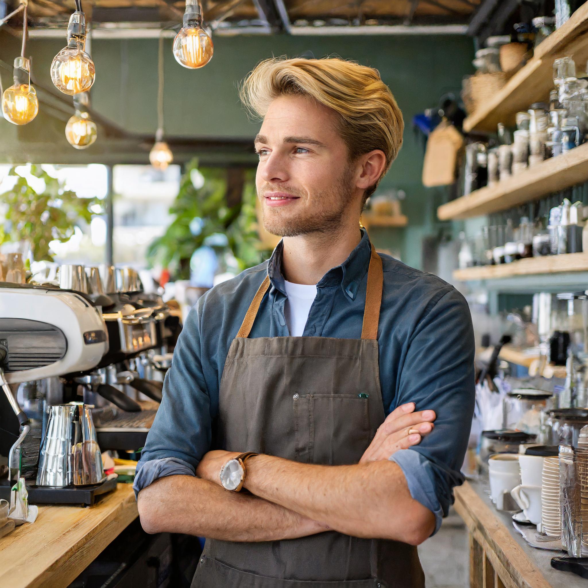 Jürgen Schmidt, Management in einem Eiscafé leitend